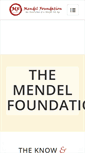 Mobile Screenshot of mendelfoundation.org