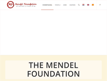 Tablet Screenshot of mendelfoundation.org